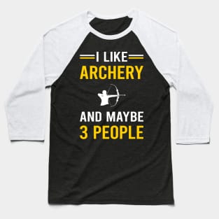 3 People Archery Archer Arrow Arrows Bow Baseball T-Shirt